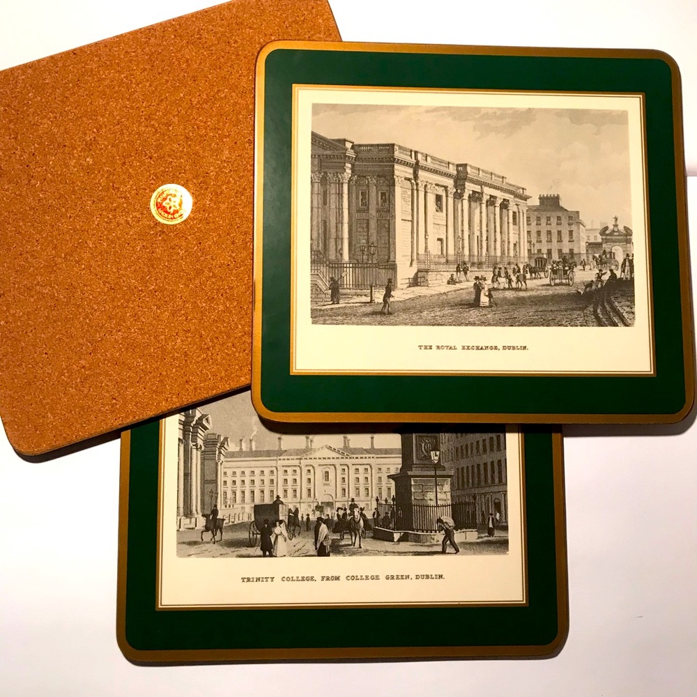 Vintage Pimpernel Heritage Cork Placemats Dublin Landmarks  Set of 3
